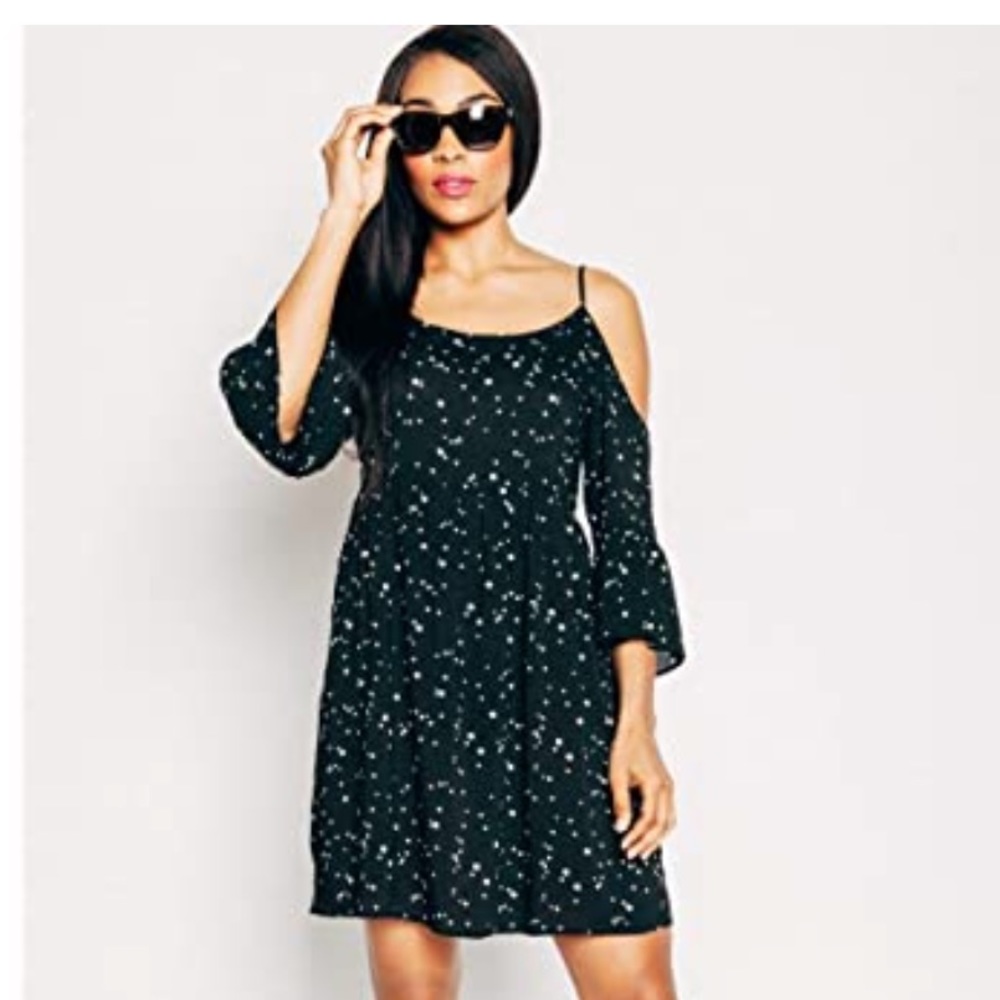 Shay and Coco off the shoulder dress